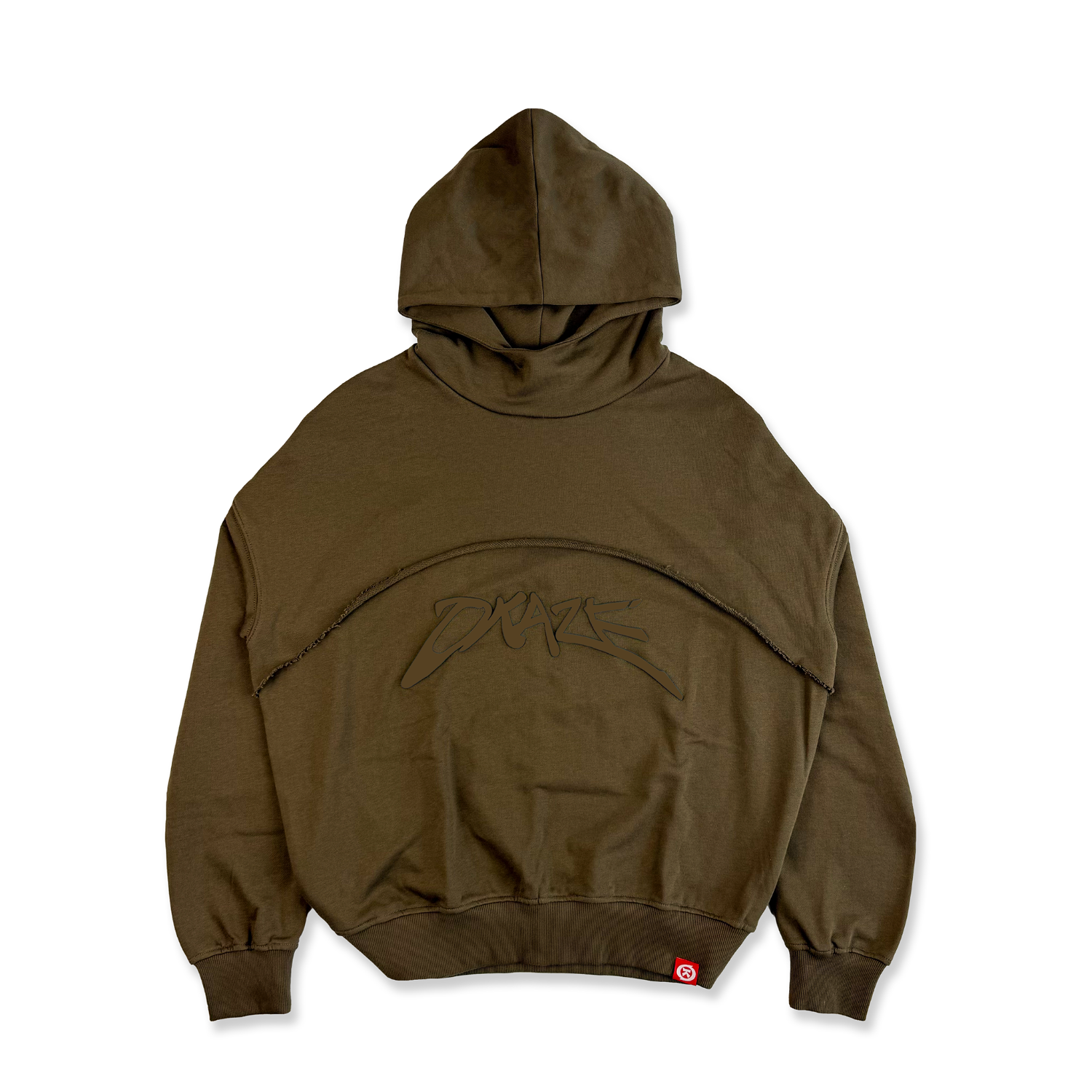Oversized Khaki Hoodie - hoodies XS OKAZE