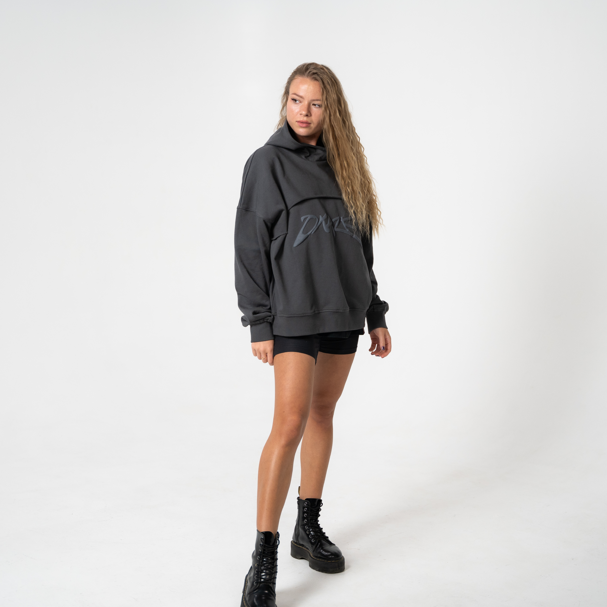 Oversized Gray Hoodie - hoodies XS OKAZE