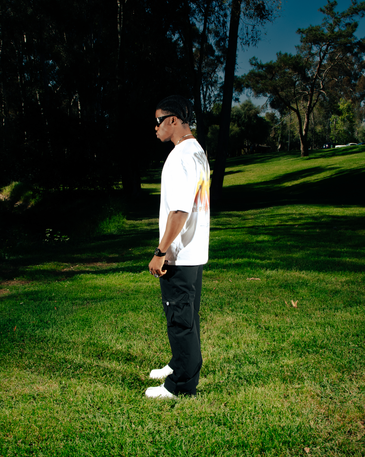 OVERSIZED FLAME LEGACY TEE WHITE