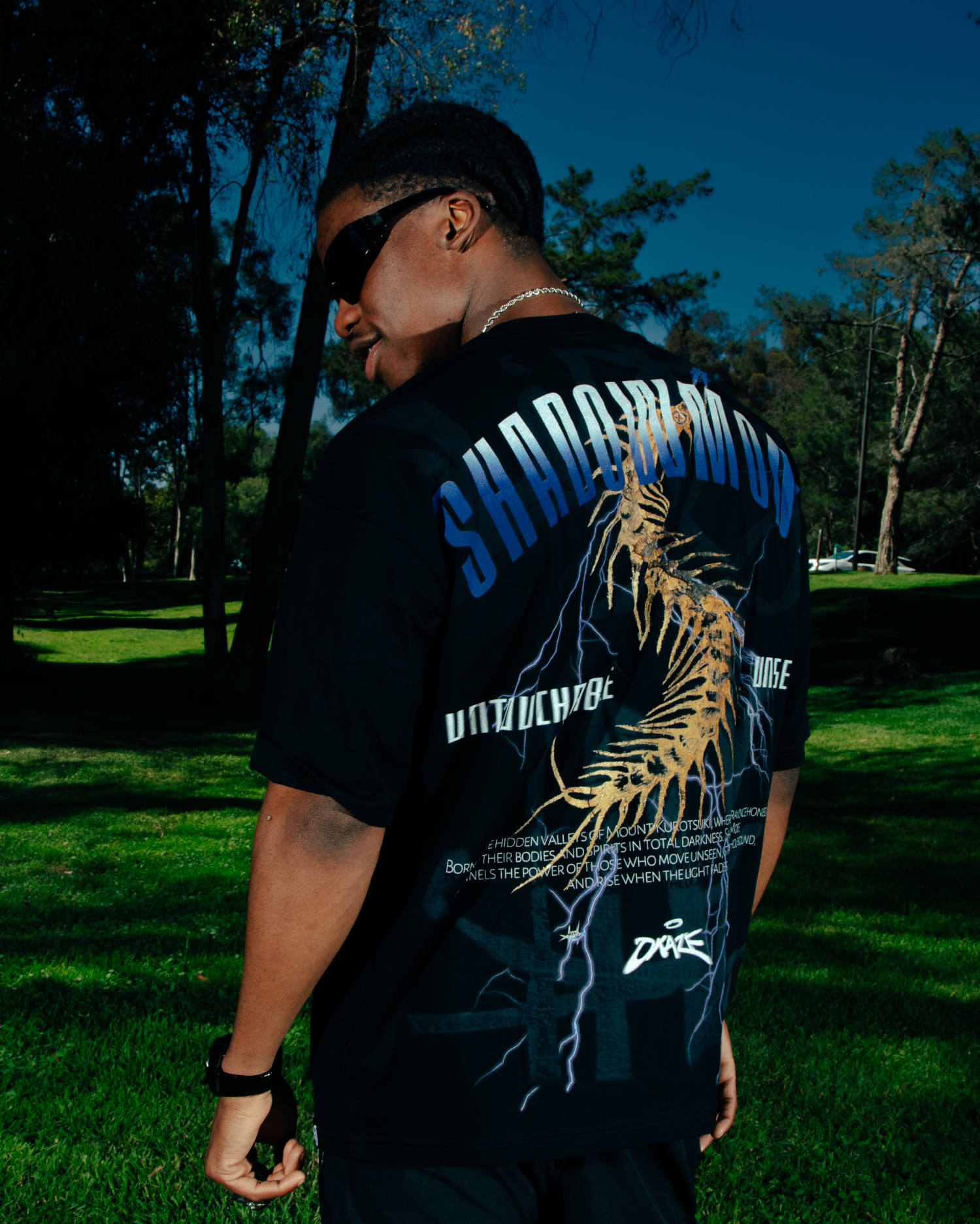 OVERSIZED SOUL VENOM TEE BLACK