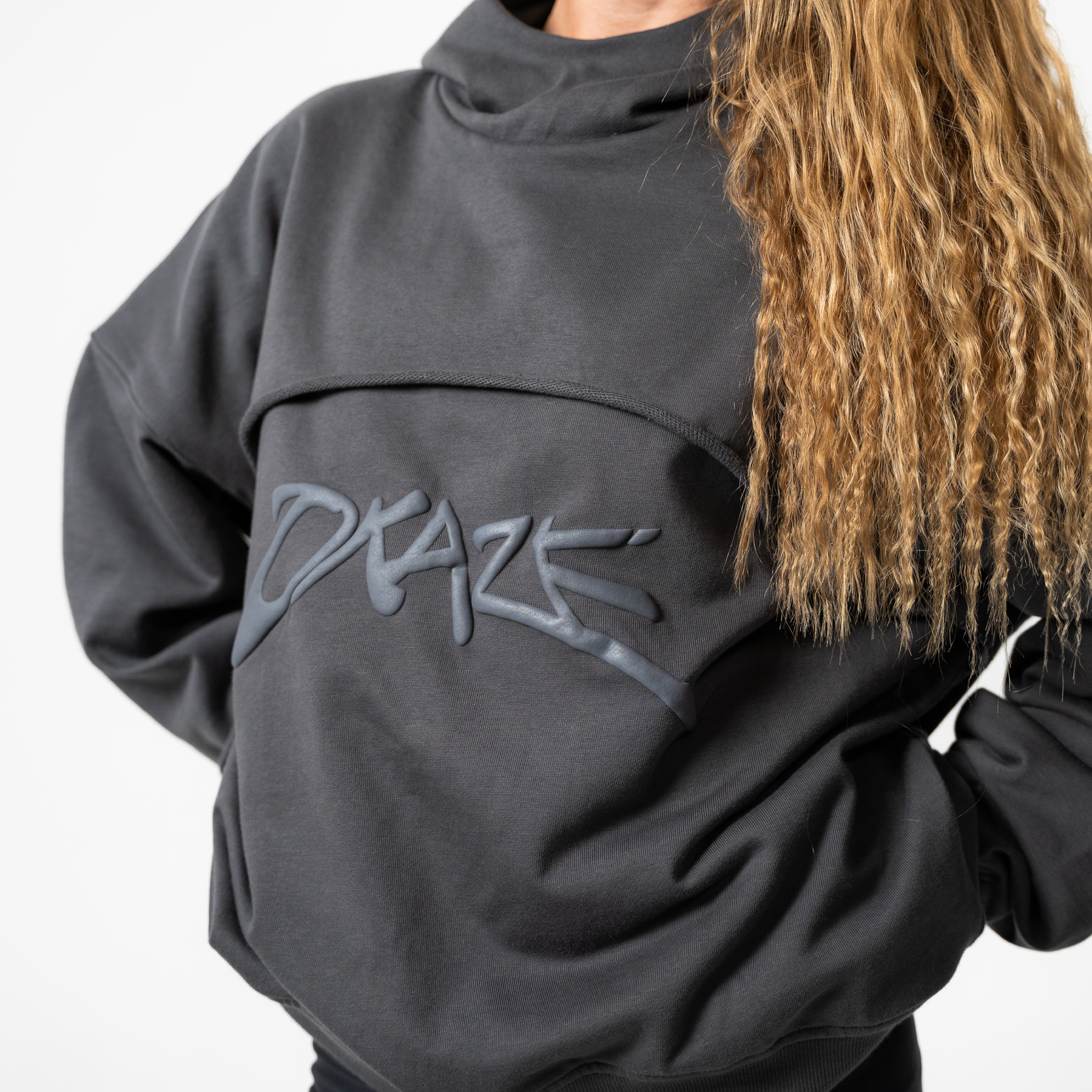 Oversized Gray Hoodie - hoodies XS OKAZE