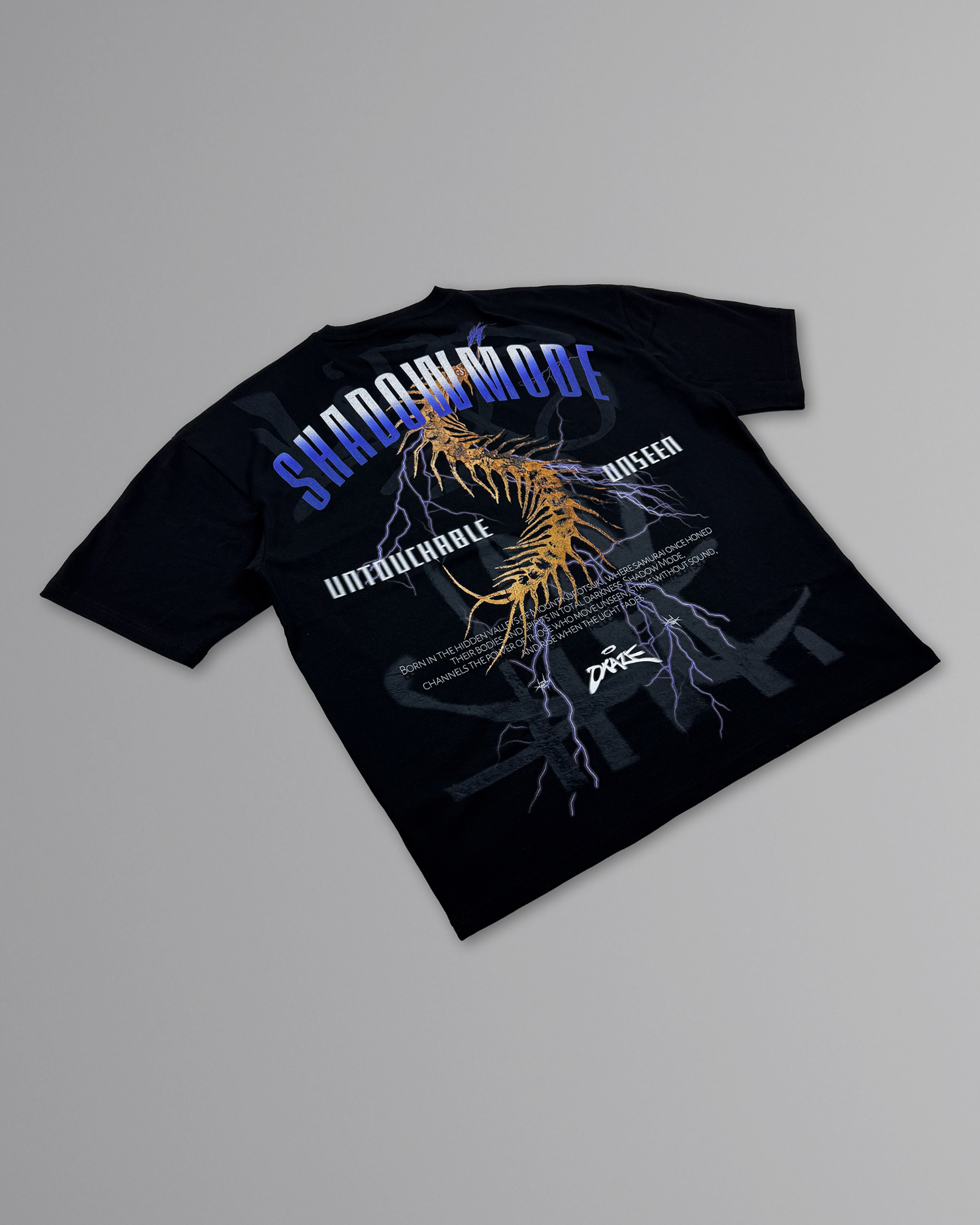 OVERSIZED SOUL VENOM TEE BLACK