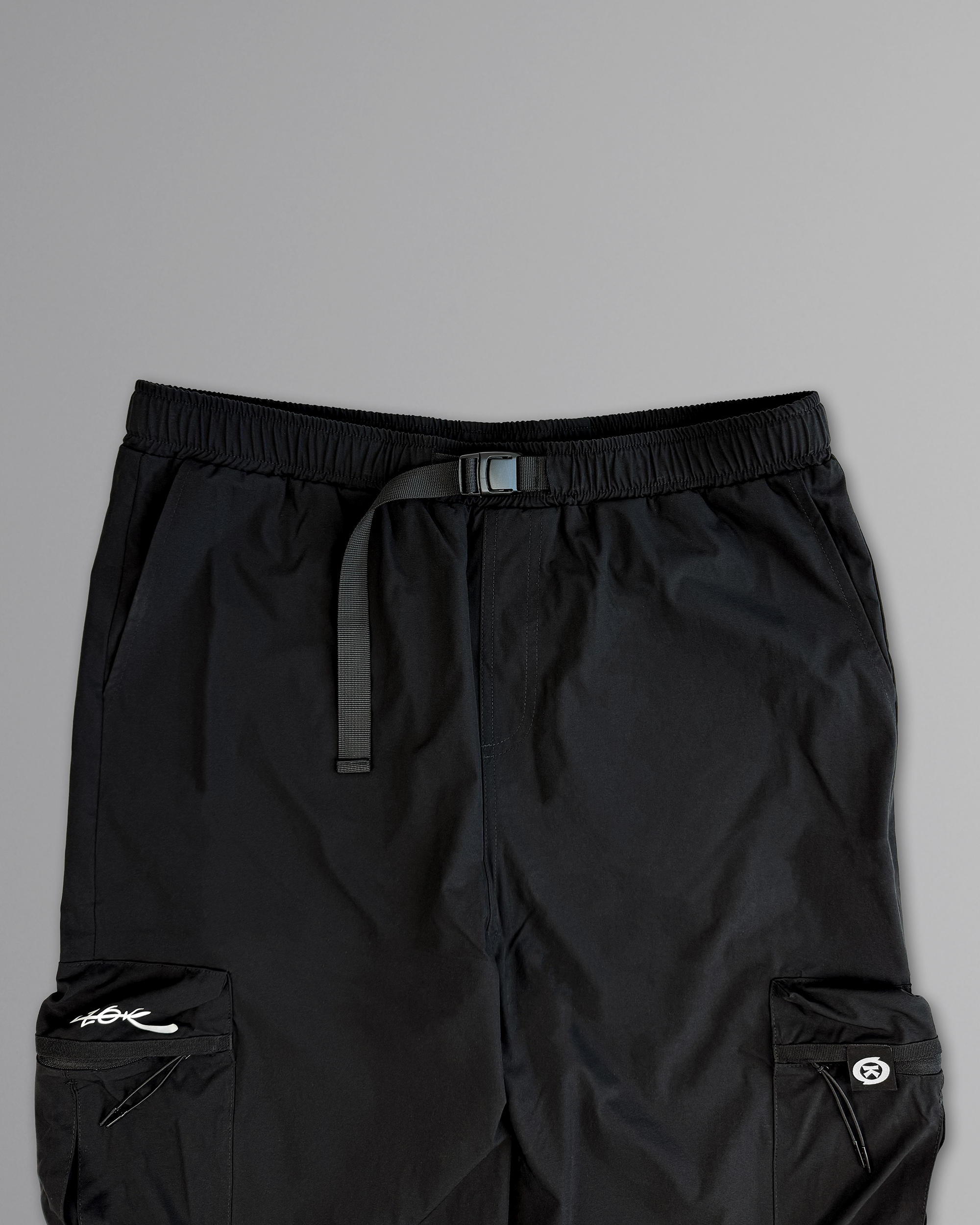MASKED DAWN CARGO PANTS BLACK