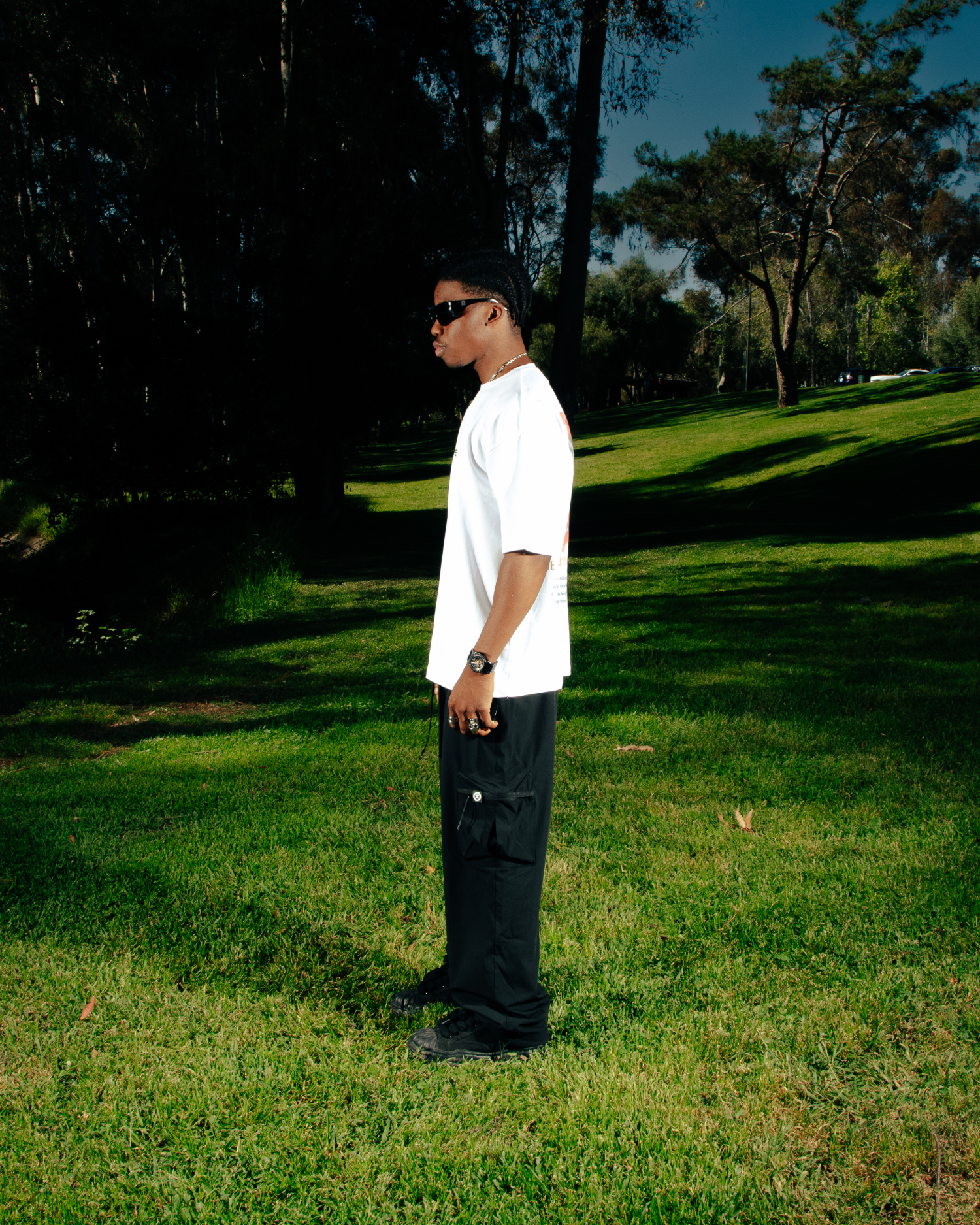 OVERSIZED CURSED CROW TEE WHITE